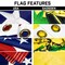 G128 Combo Pack: 25 Ft Telescoping Aluminum Flagpole (Black) & American and Gadsden Flags 3x5 Ft, Both ToughWeave Series Embroidered Polyester | Pole with Flags Included